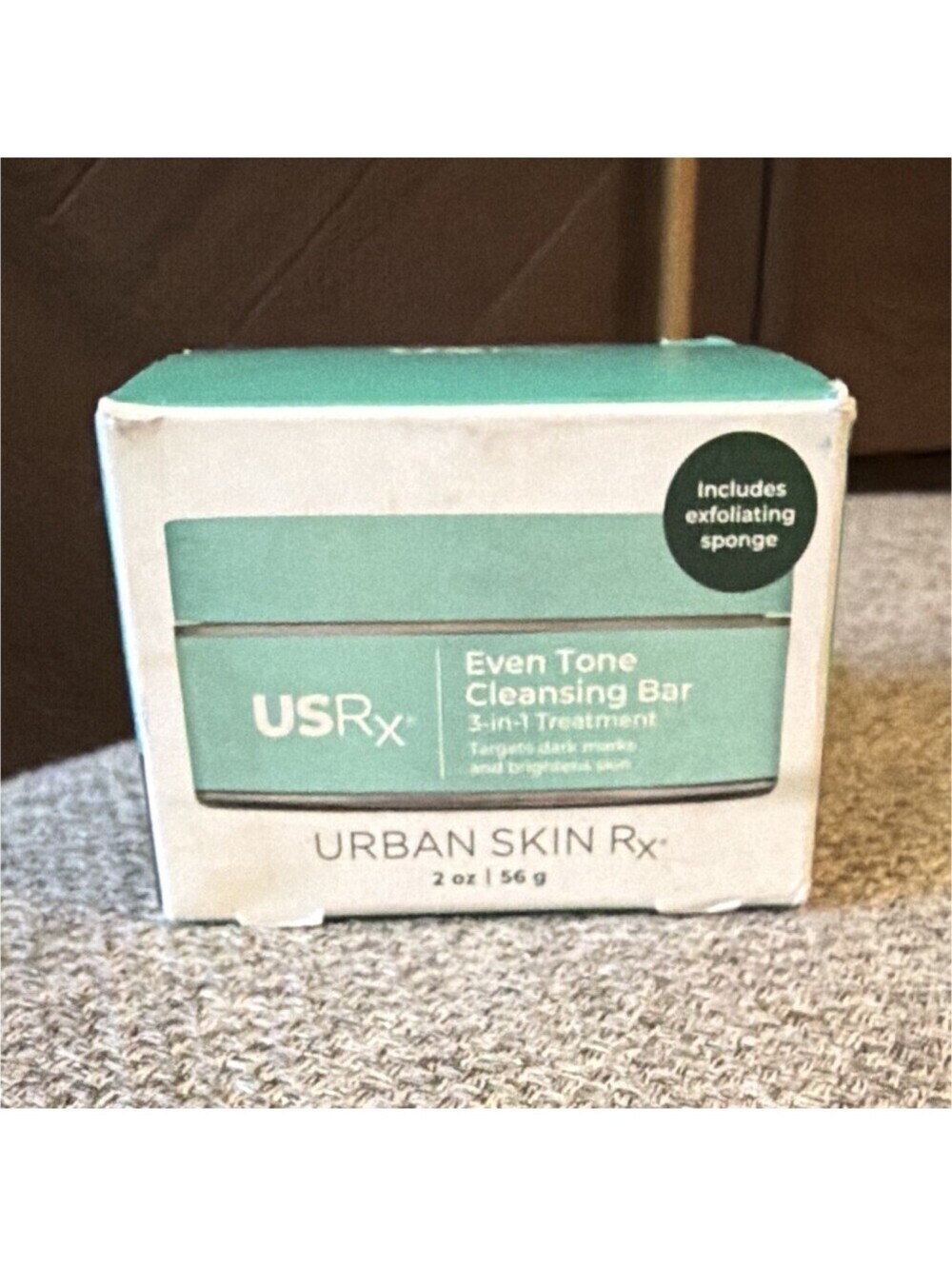 Urban Skin Rx Even Tone Cleansing Bar 2 oz with Exfoliating Sponge
